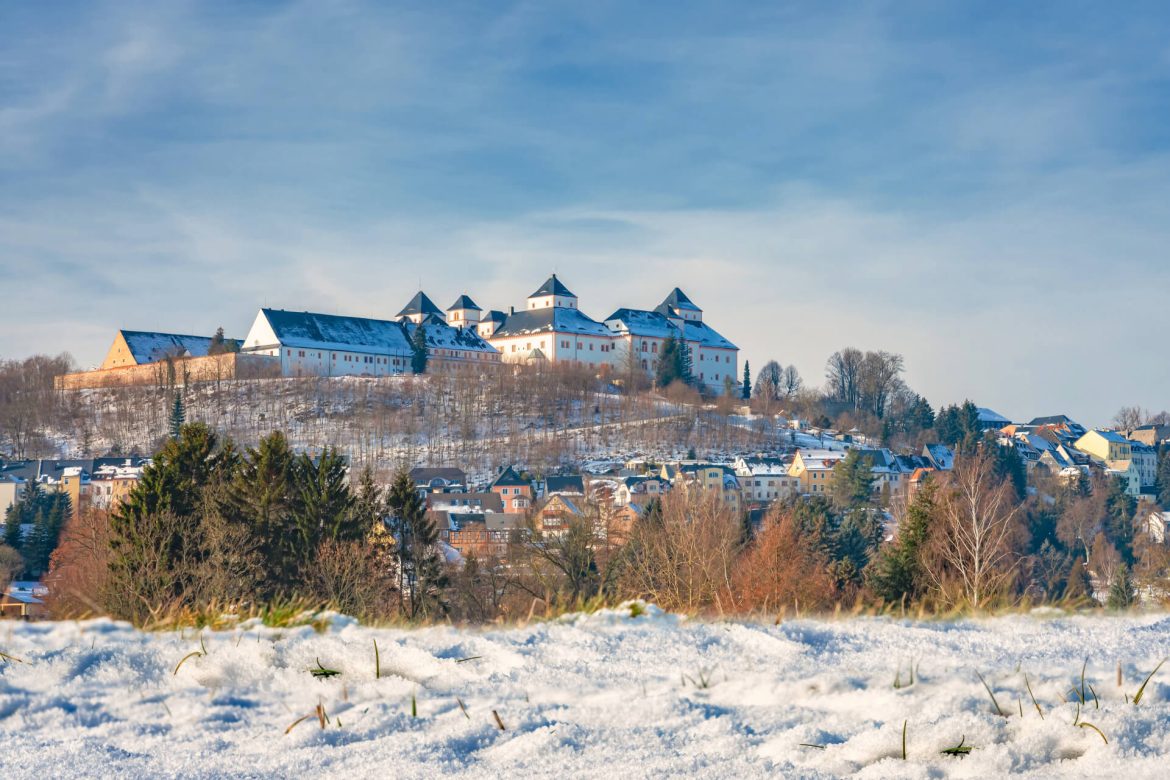 Winterliche Landschaft im Erzgebirge